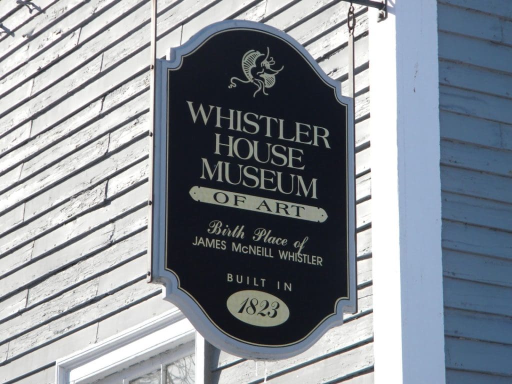 the whistler house museum of art sign