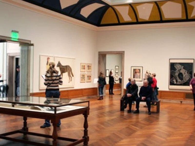 addison gallery interior picture of people viewing the artwork