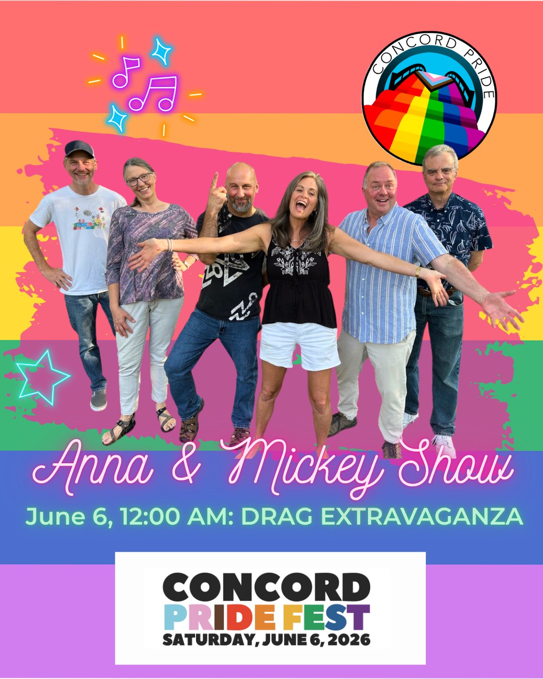 The Anna & Mickey Show at Concord PrideFest!