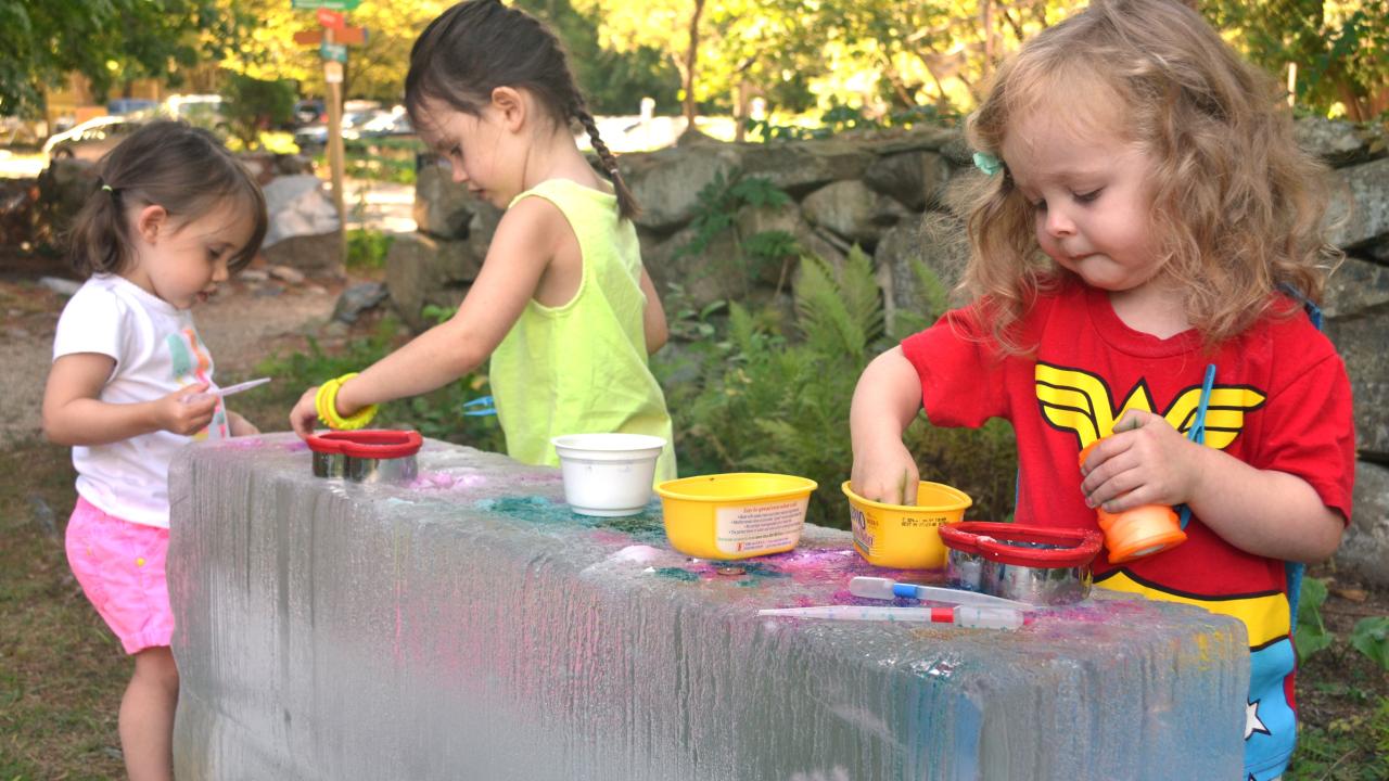 Cold as Ice: Exploring a 300lb Block of Ice! at Discovery Museum