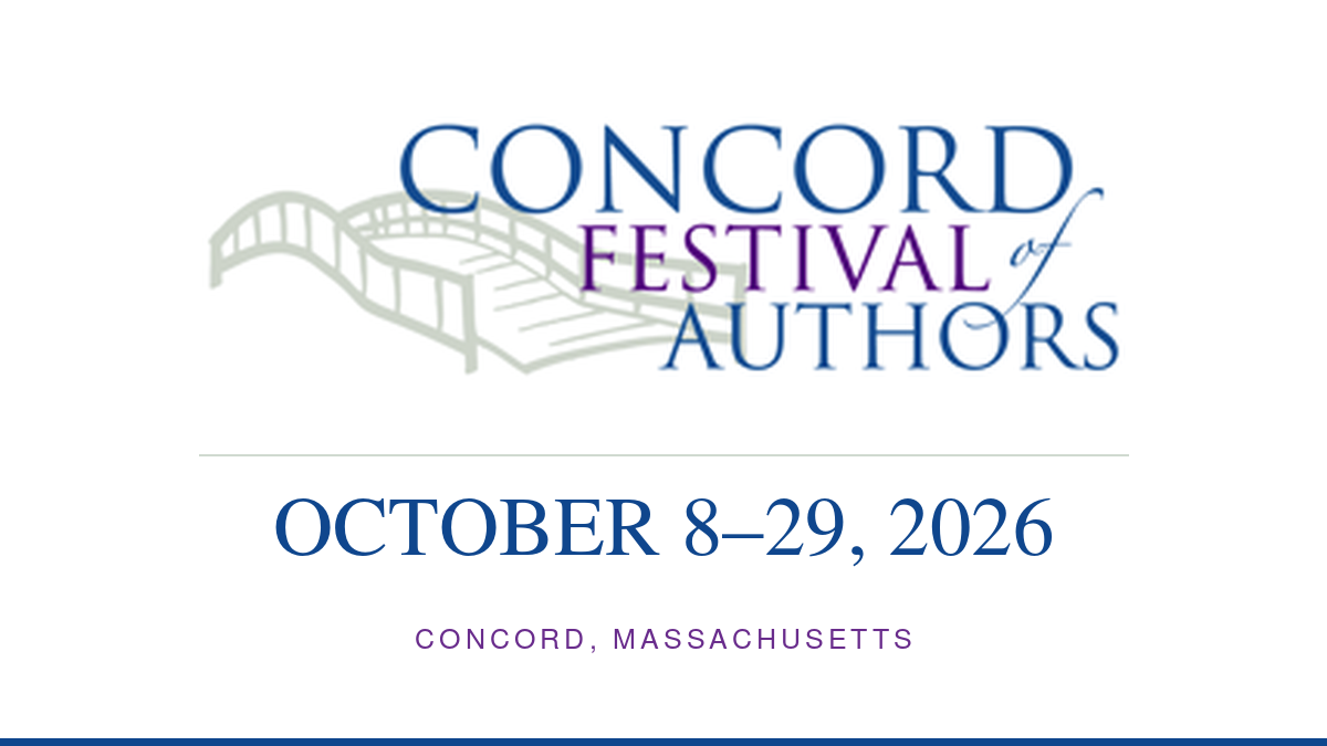 Concord Festival of Authors (October 8–29, 2026)