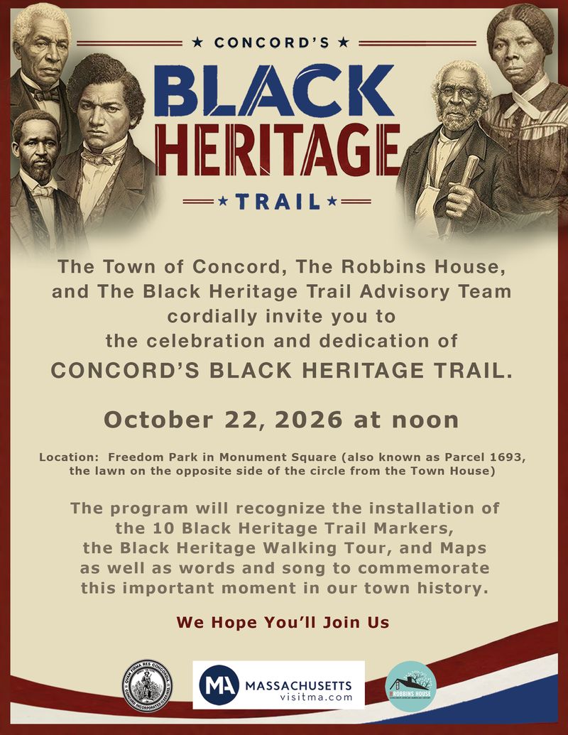 Celebration and Dedication of Concord’s Black Heritage Trail