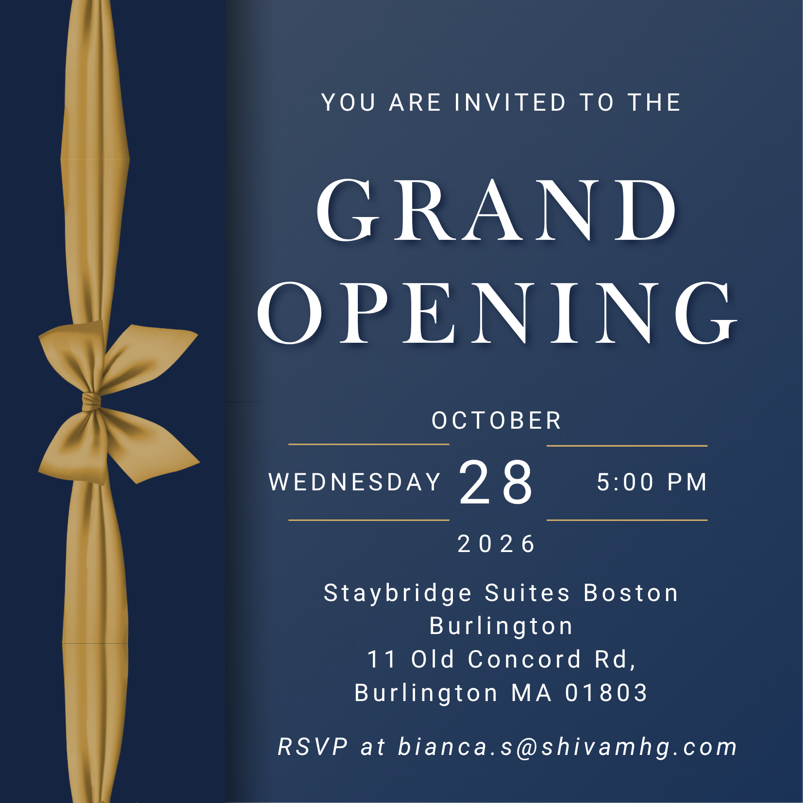 Staybridge Suites Burlington Grand Reopening