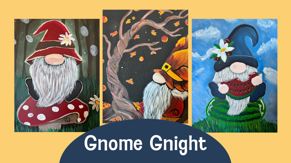 Gnome Gnight with Art on the Rocks at Discovery Museum